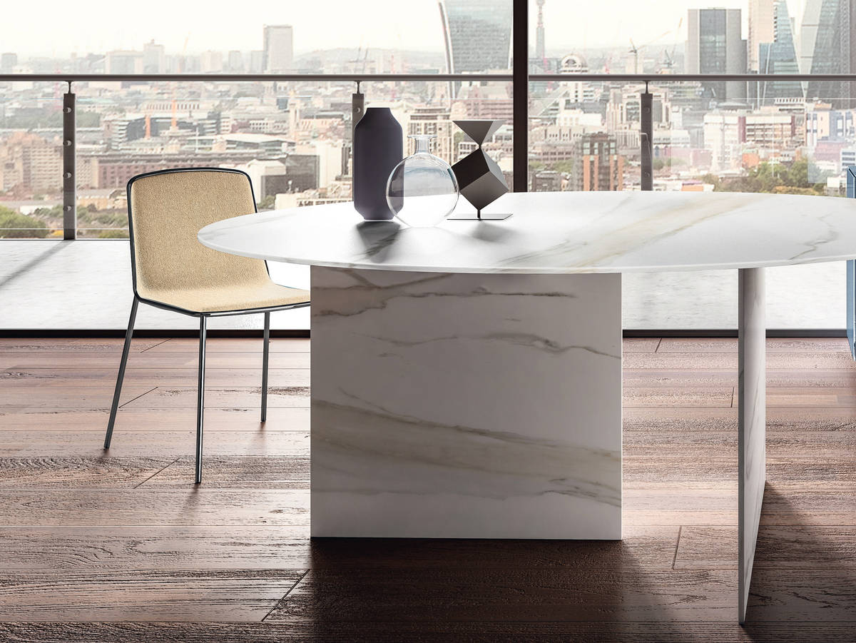 white round dining room table | Stratum Table | LAGO