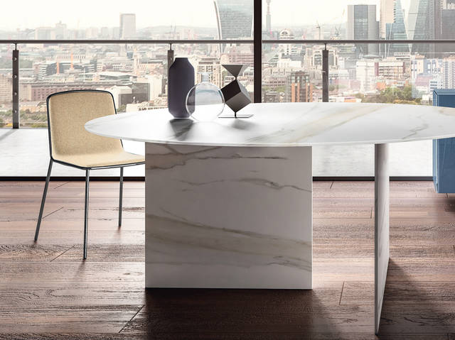 white round dining room table | Stratum Table | LAGO
