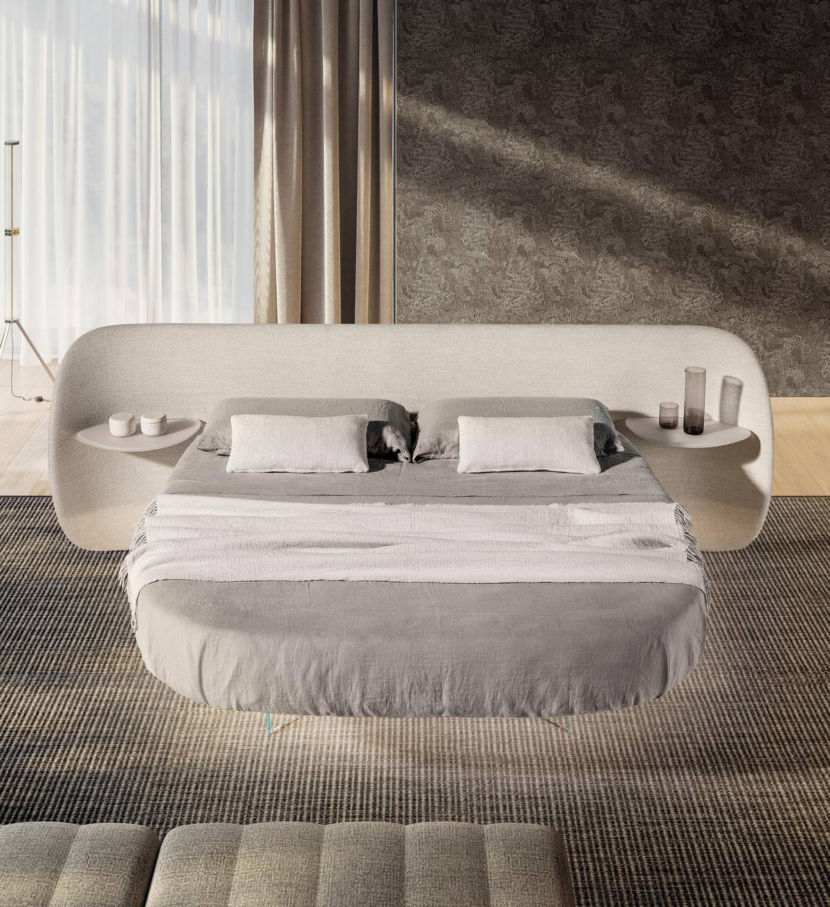 Cama suspendida de media altura | Cama Air Roundy | LAGO Cama suspendida de media altura | Cama Air Roundy | LAGO