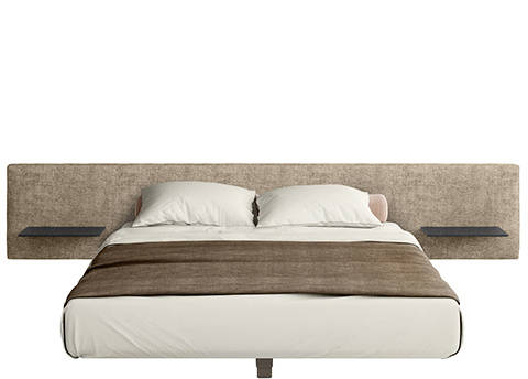 Letto LAGO FLUTTUA L.180 Testata Cotone in Stock - Designbest Outlet