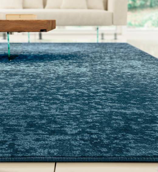 alfombra de pelo corto azul | Alfombra Phos | LAGO