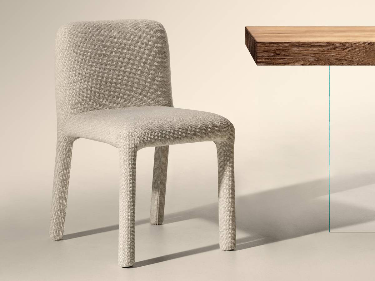 chaise recouverte de tissu léger | Chaise Aqualta | LAGO