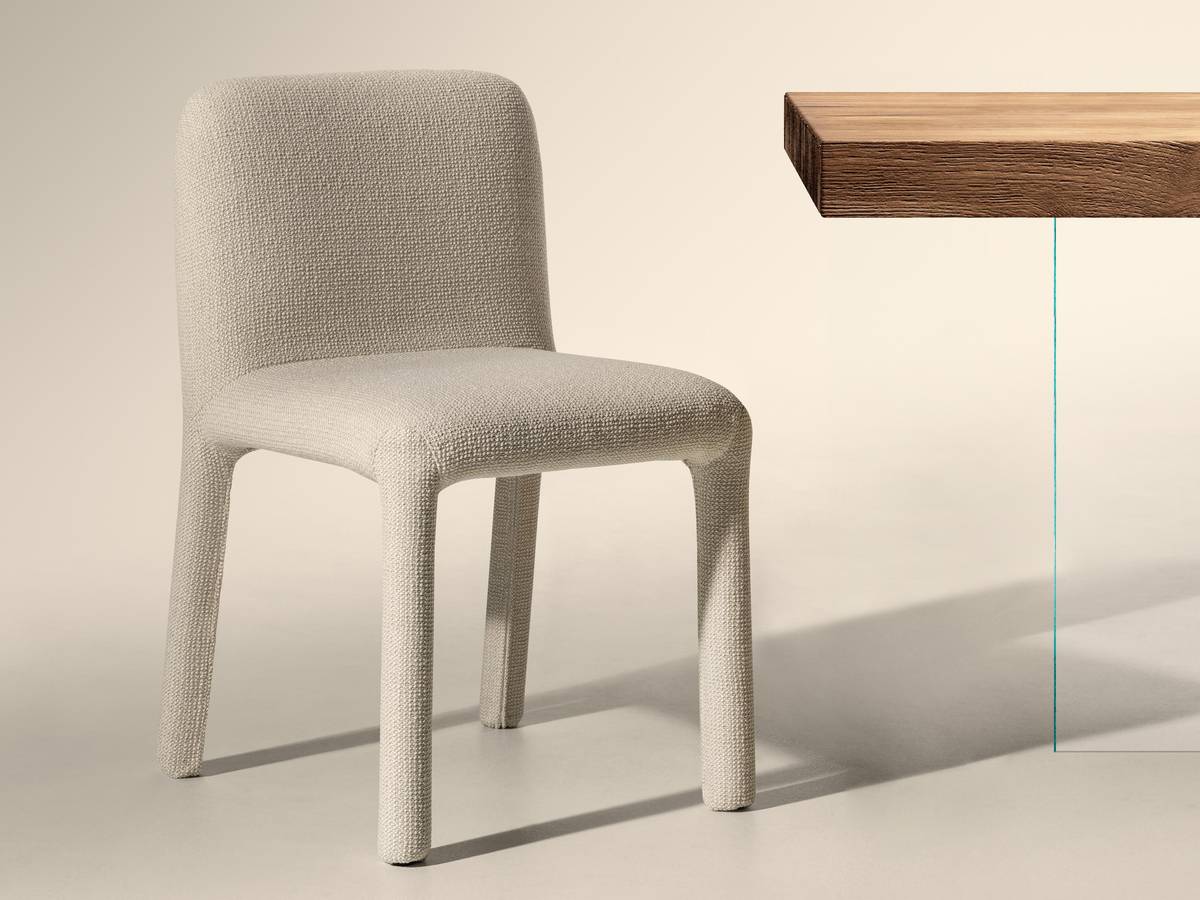 chaise recouverte de tissu léger | Chaise Aqualta | LAGO