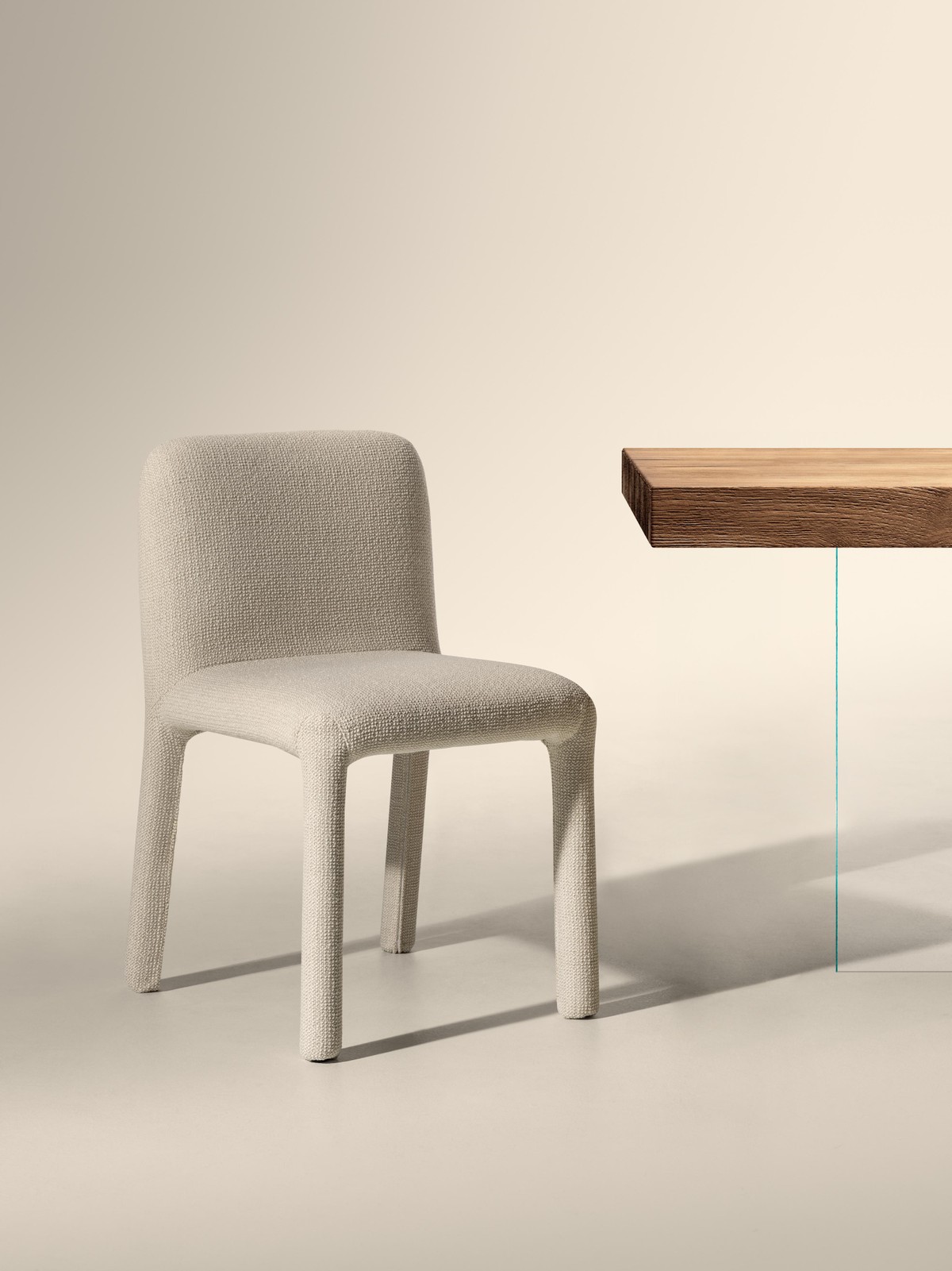silla tapizada en tejido ligero | Silla Aqualta | LAGO