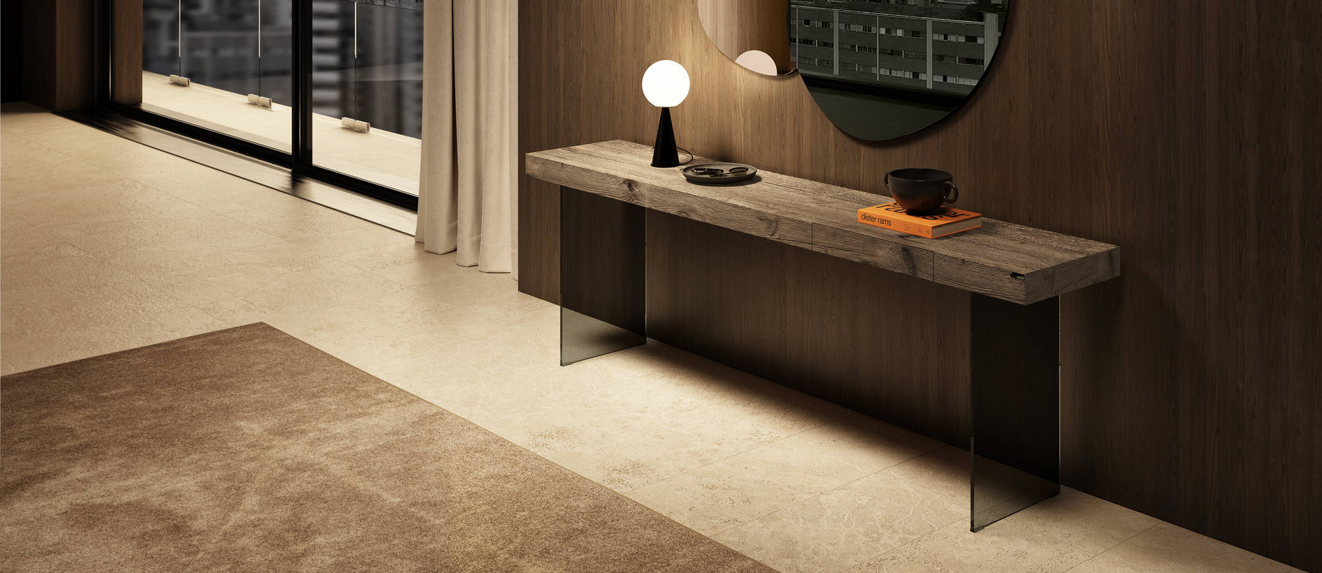 console en bois et verre avec tiroir | Consolle Air | LAGO console en bois et verre avec tiroir | Consolle Air | LAGO
