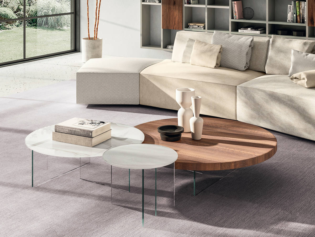living room round occasional tables | Air Round Coffee Table | LAGO