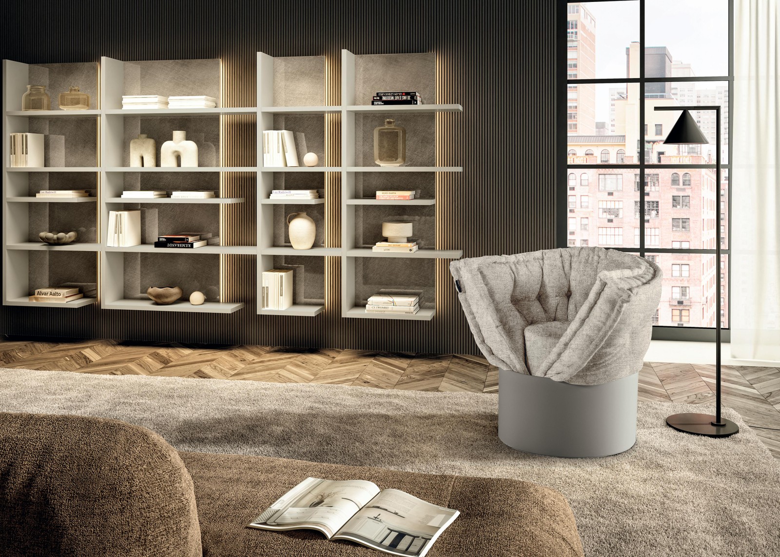 poltrona letto beige | Poltrona Huggy | LAGO