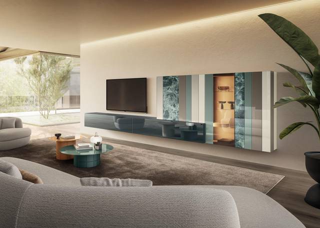 living room glass wall system | N.O.W. Wall Unit | LAGO living room glass wall system | N.O.W. Wall Unit | LAGO