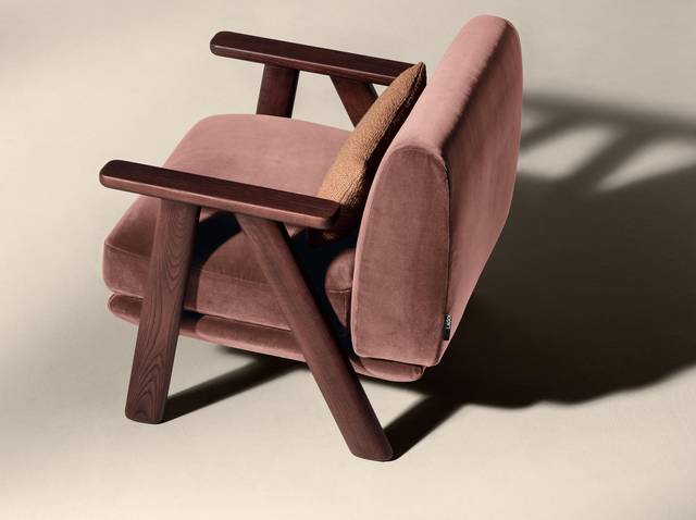 red fabric armchair | Altana Armchair | LAGO red fabric armchair | Altana Armchair | LAGO