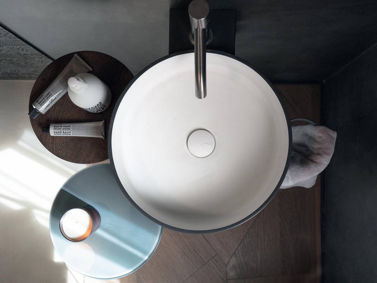 lavabo circular con estantes | Lavabo Cellule | LAGO lavabo circular con estantes | Lavabo Cellule | LAGO
