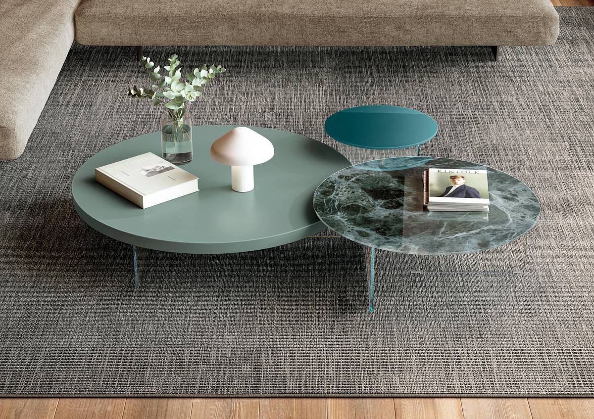 mesas de centro redondas para salones modernos | Mesita Redonda Air | LAGO