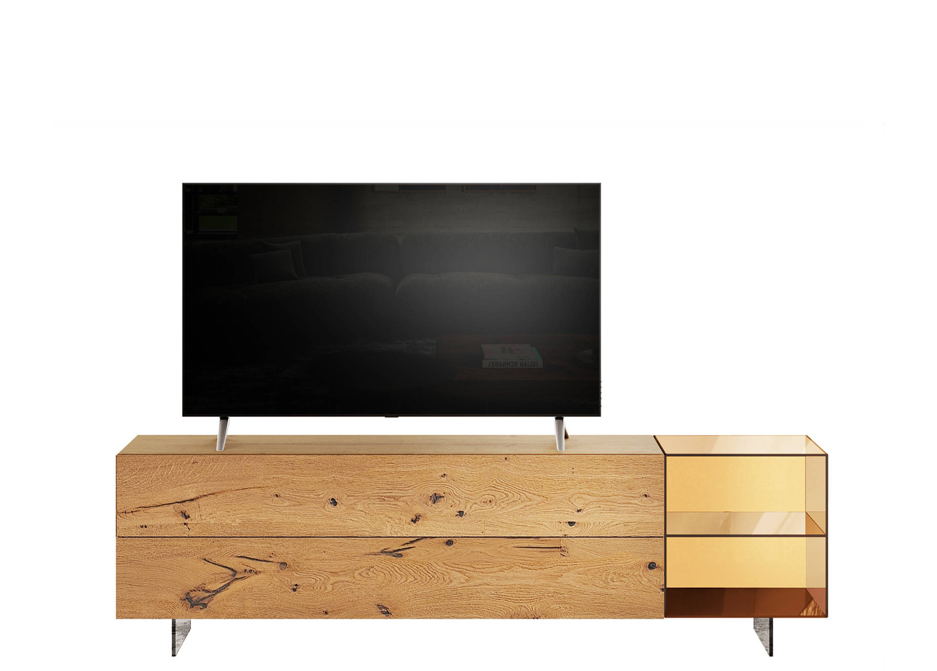  36e8 Glass Tv unit 2660-2 | LAGO
