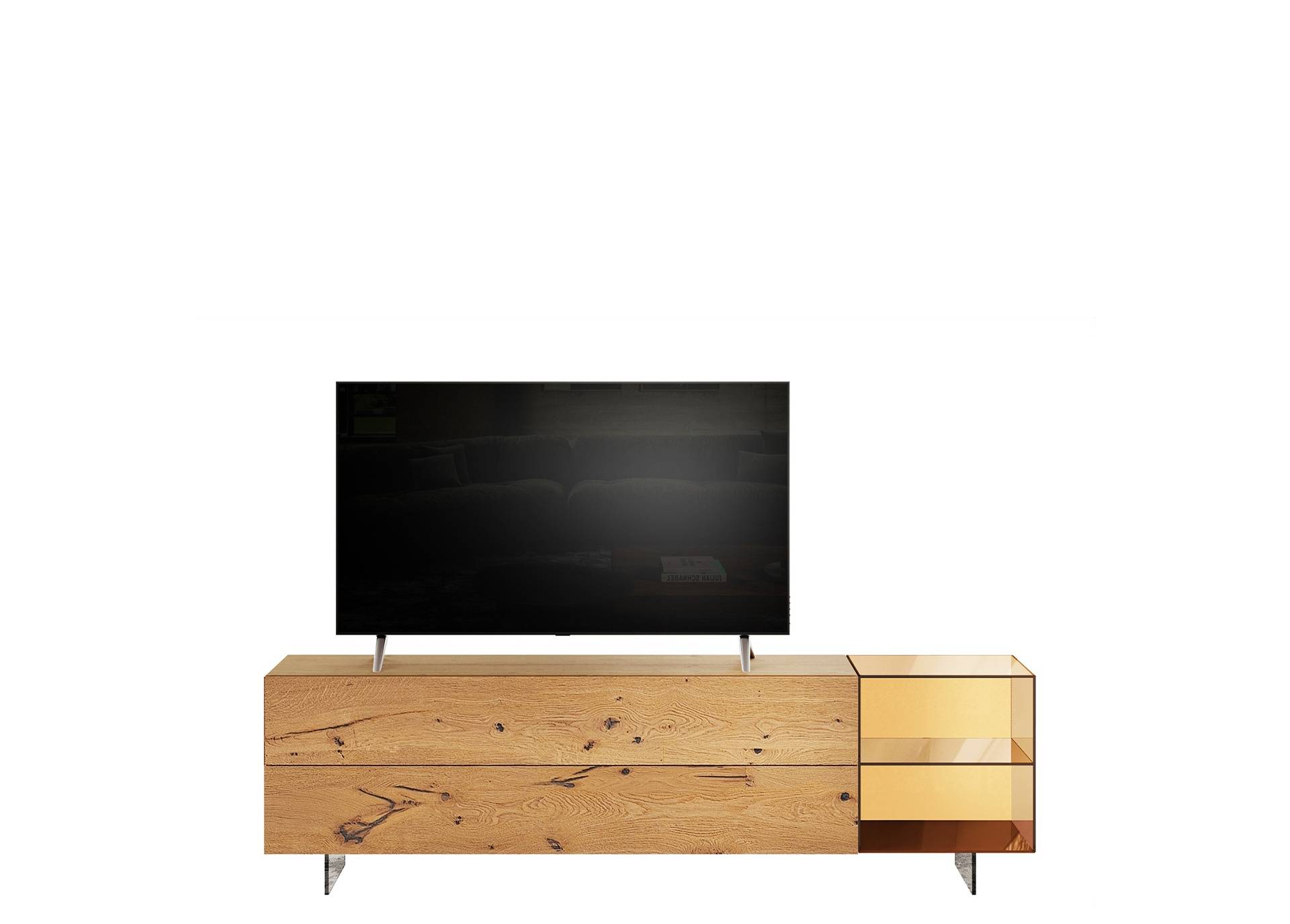 Mueble TV 36e8 Glass 2660-2 | LAGO