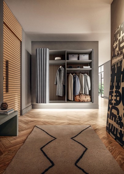 modular wall-mounted wardrobe | Et Voilà Wardrobe | LAGO