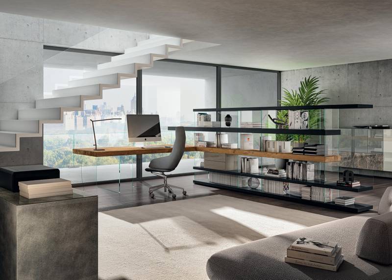 scrivania con libreria per studio | Home Office | LAGO