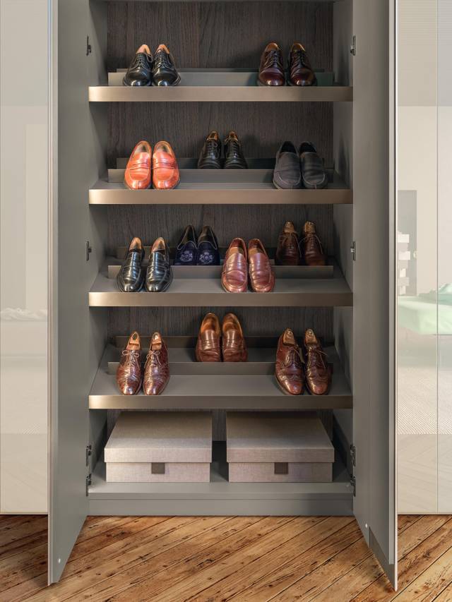 armoire en verre avec étagères intérieures | Armoire N.O.W. | LAGO