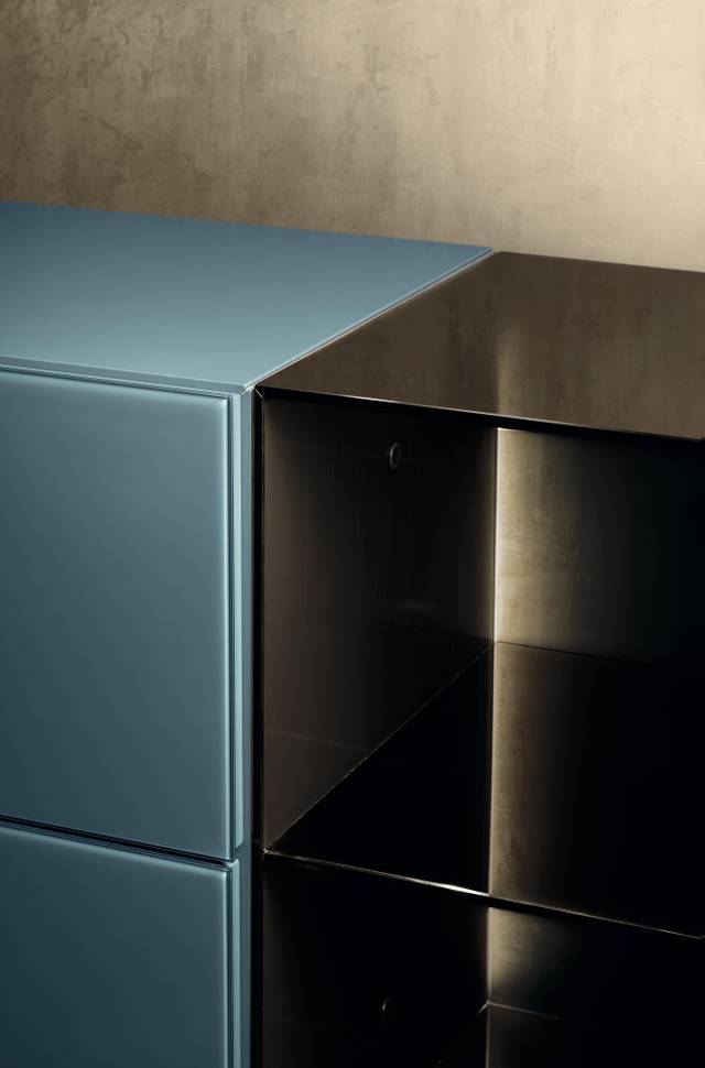 commode en verre détail | Commode 36e8 Verre | LAGO