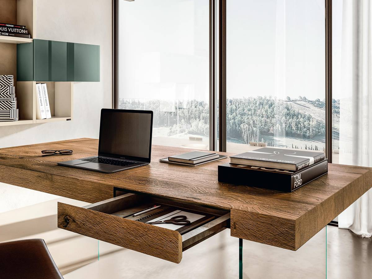bureau pour espace bureau avec tiroir escamotable| Home Office | LAGO bureau pour espace bureau avec tiroir escamotable| Home Office | LAGO
