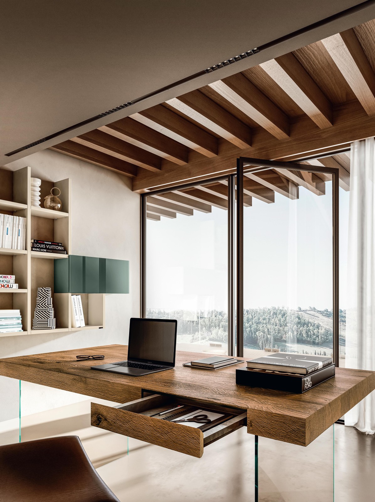 scrivania ufficio con cassetto a scomparsa | Home Office | LAGO