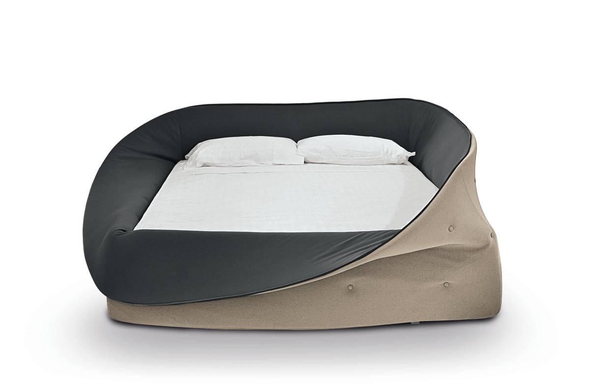 cama de diseño en tejido elástico | Cama Colletto | LAGO