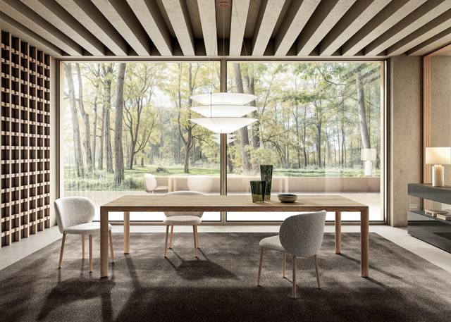 mesa rectangular de madera | Mesa Correr | LAGO