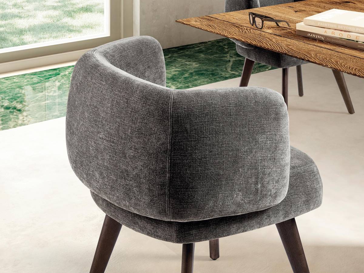 chaise ergonomique en tissu gris | Chaise Zeppelin | LAGO