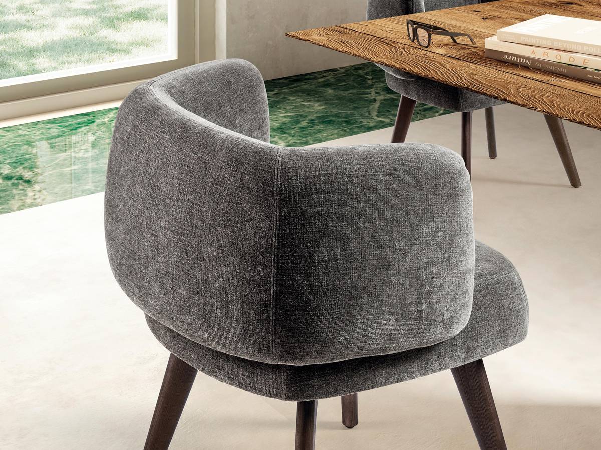 ergonomic grey fabric chair | Zeppelin Chair | LAGO