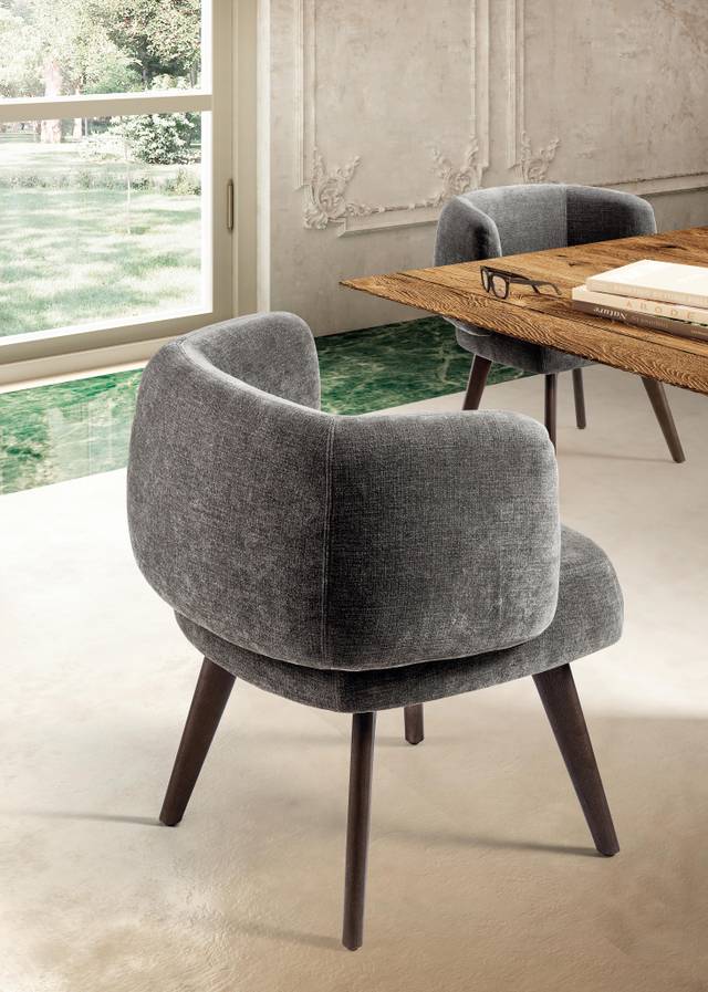 ergonomic grey fabric chair | Zeppelin Chair | LAGO