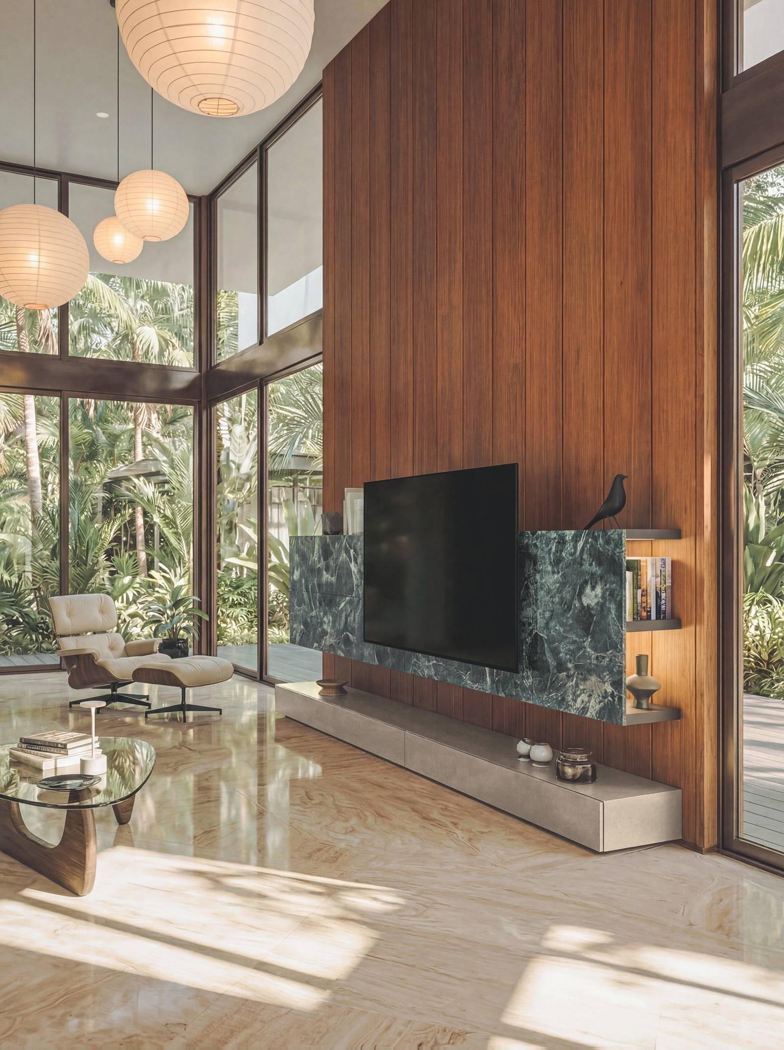 parete attrezzata con luce e tv integrata - 36e8 Cinema LAGO