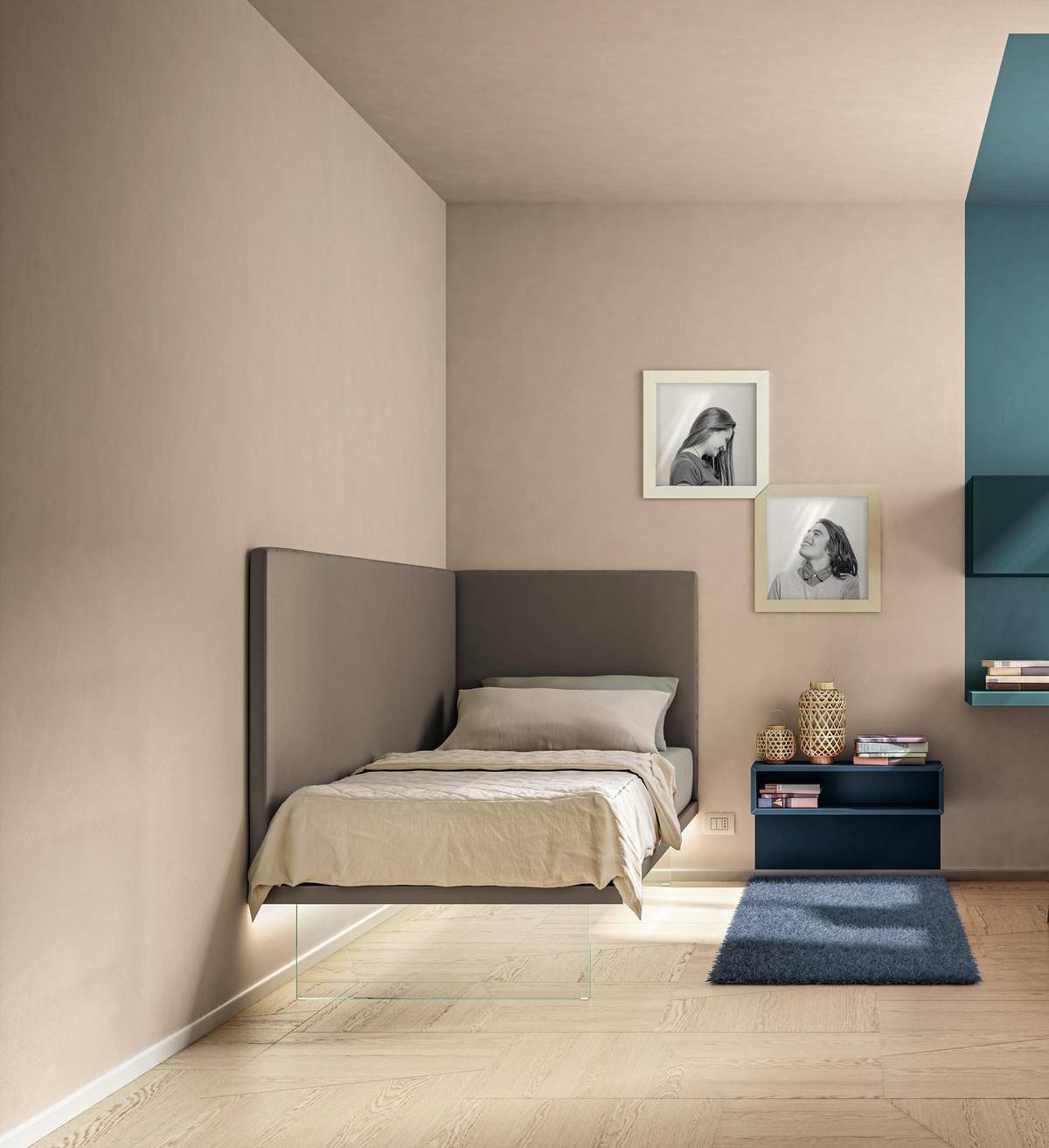 lit une place suspendu chambre d’enfant | Kids&Young |LAGO lit une place suspendu chambre d’enfant | Kids&Young |LAGO