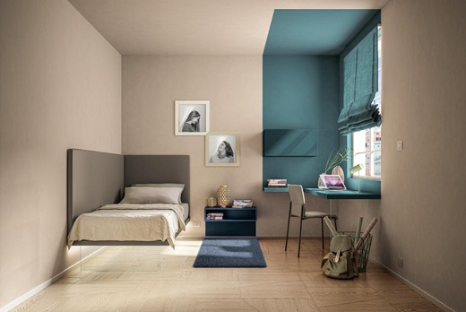 letto singolo sospeso cameretta | Kids&Young |LAGO