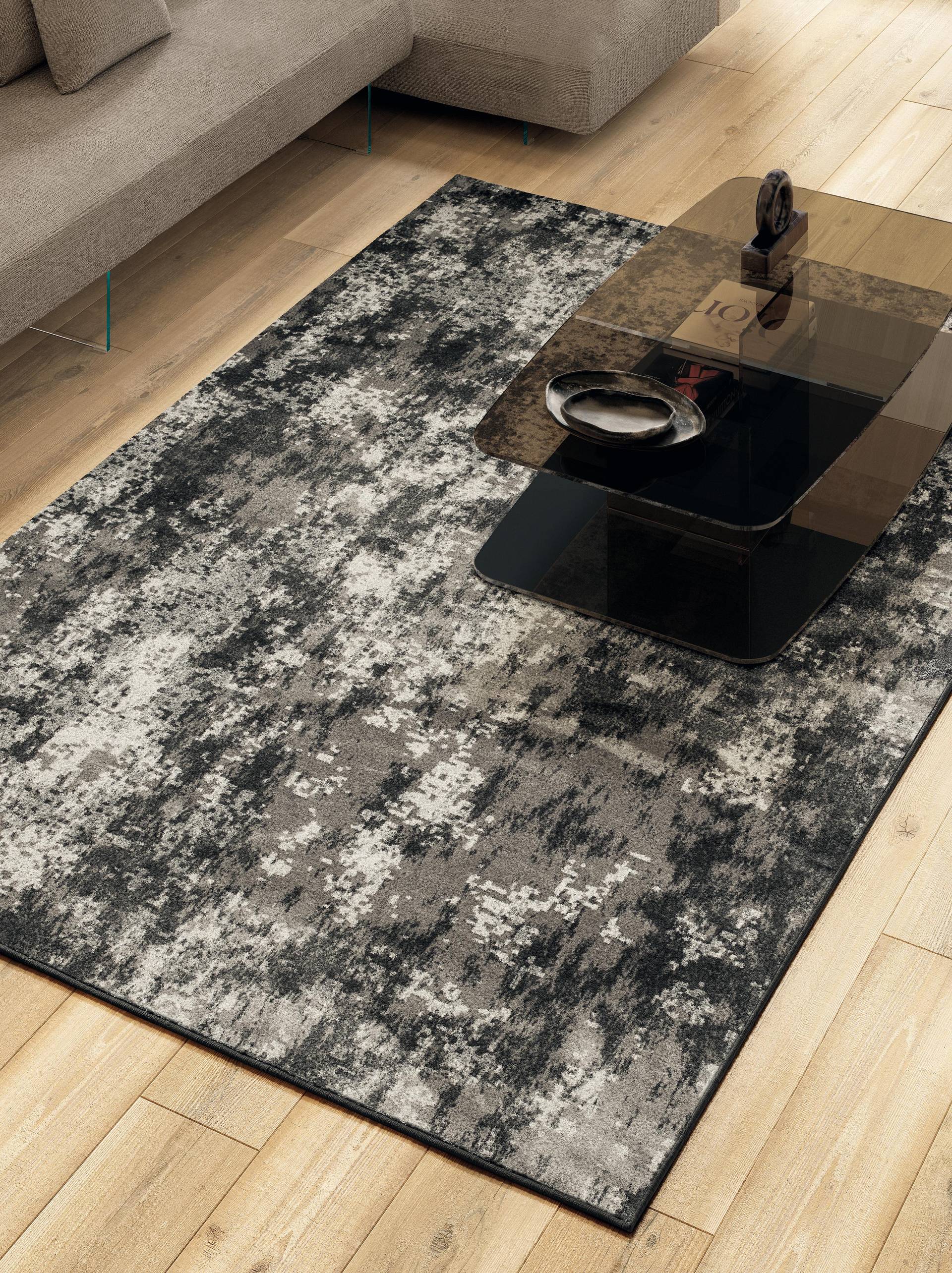 tapis design gris foncé | Tapis Dive | LAGO