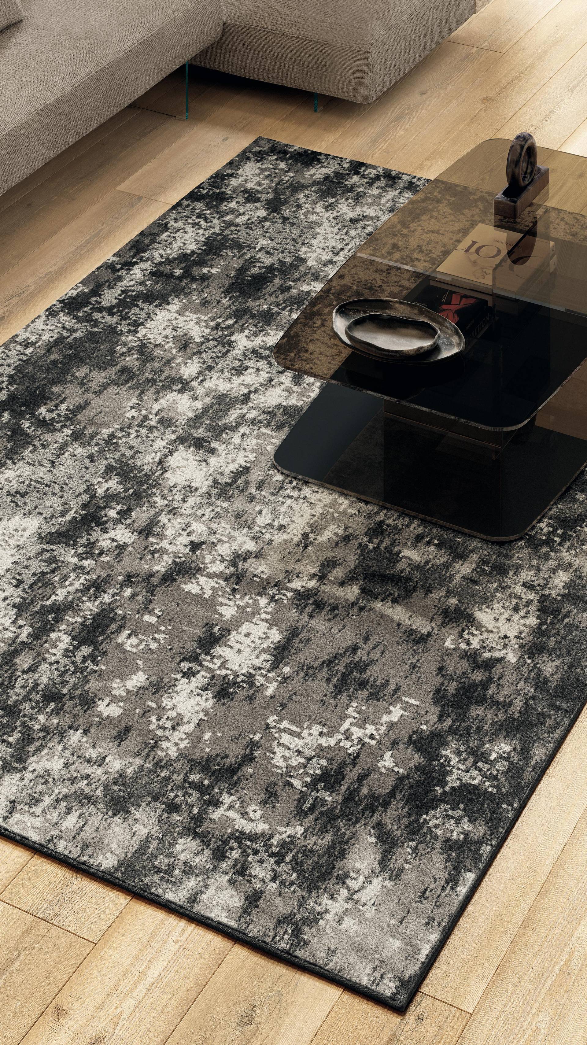 tapis design gris foncé | Tapis Dive | LAGO tapis design gris foncé | Tapis Dive | LAGO