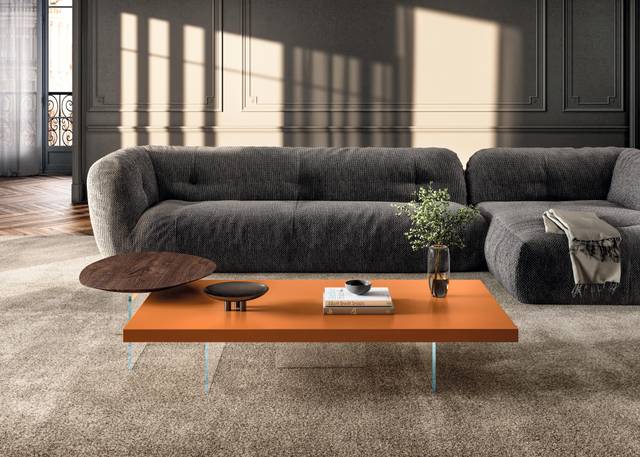 tavolino arancione per soggiorno | Tavolino Air | LAGO