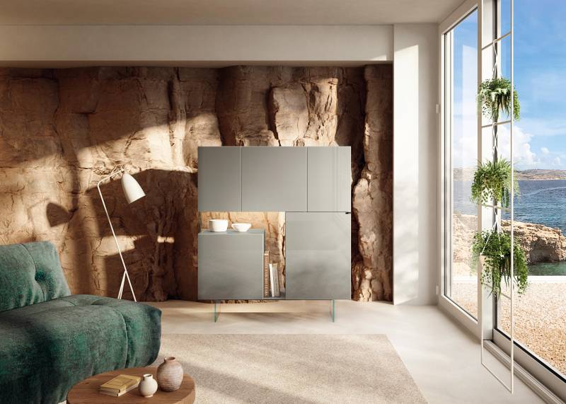 grey modern sideboard for living room | 36e8 Sideboard  | LAGO
