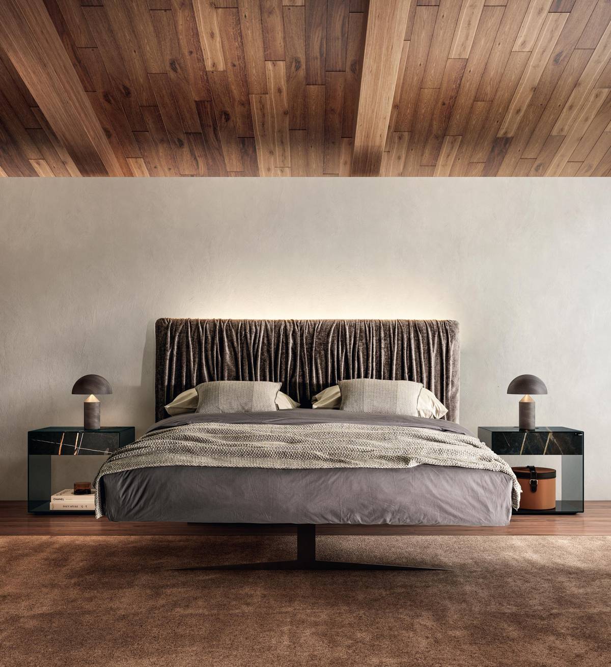 letto matrimoniale design gambe acciaio | Letto Steel | LAGO letto matrimoniale design gambe acciaio | Letto Steel | LAGO