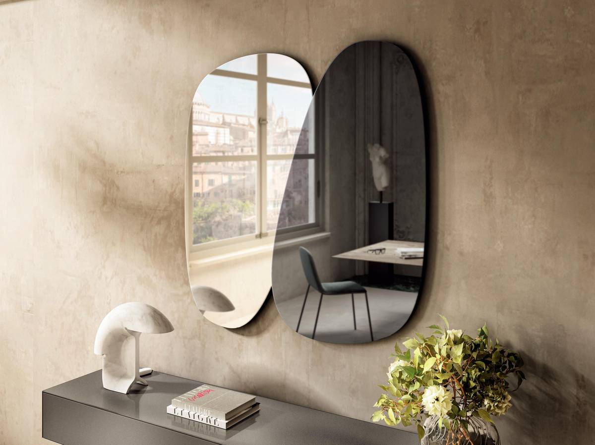 decorative mirror with console | Melty Mirror | LAGO