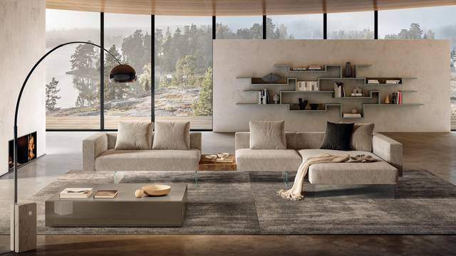 divano beige per soggiorno moderno | Divano Air | LAGO divano beige per soggiorno moderno | Divano Air | LAGO