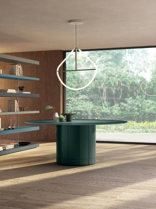 green table for living area | Alberoni Table | LAGO