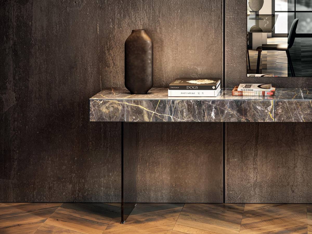 xglass marble design console table | Materia Console | LAGO xglass marble design console table | Materia Console | LAGO