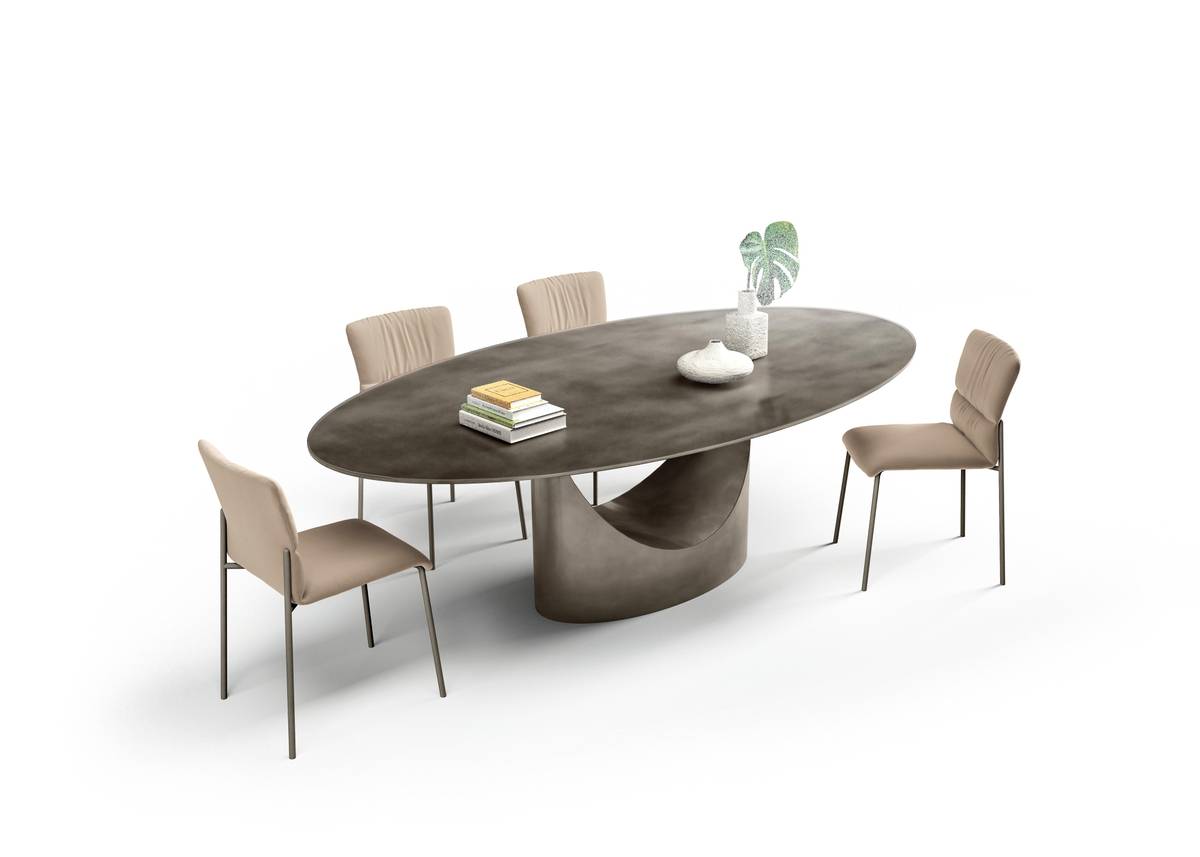 table de salon avec plateau ovale | Table U | LAGO