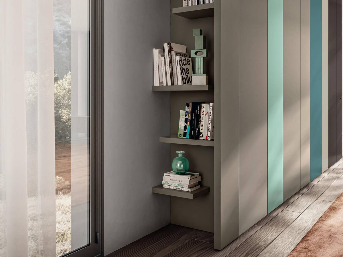 wardrobe with bookcase | Smart Wardrobe | LAGO