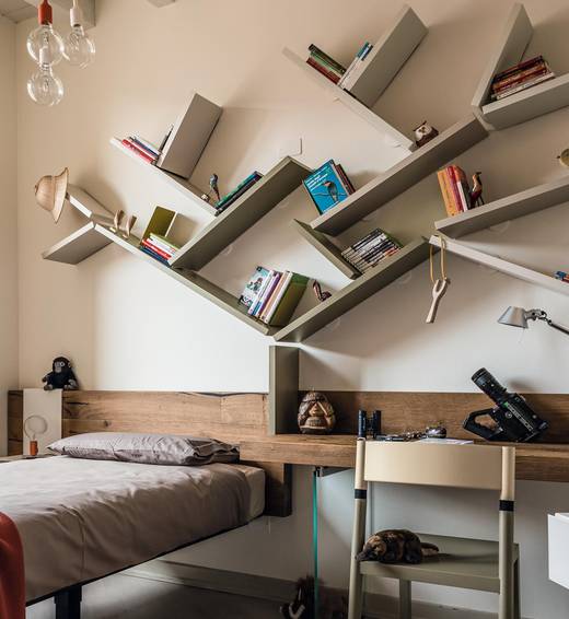 children’s bedroom with tree bookcase | Kids&Youg | LAGO