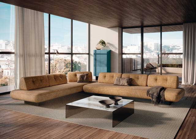 divano ad angolo per soggiorno moderno | Divano Sand | LAGO