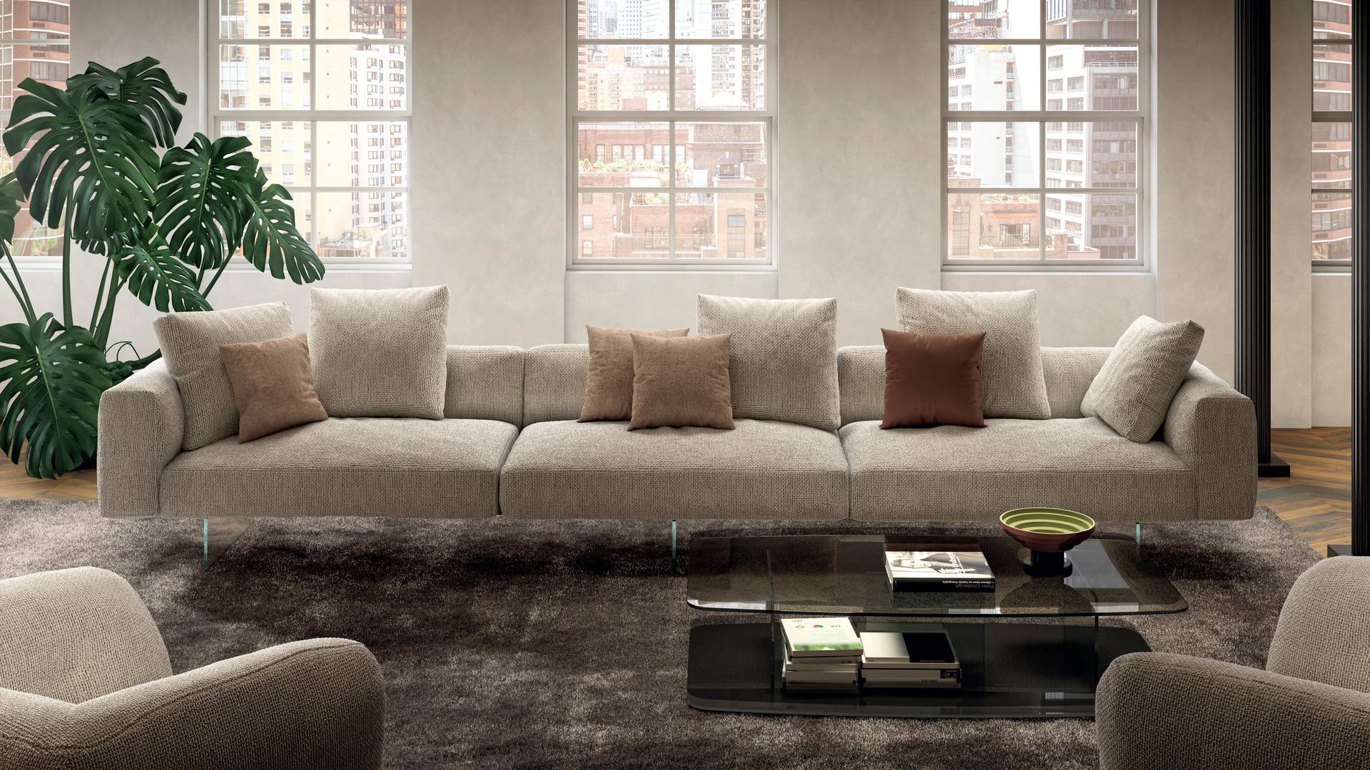 divano sospeso per soggiorno moderno | Divano Air Soft  | LAGO