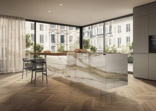 Marble island kitchen| 36e8 Kitchen| LAGO