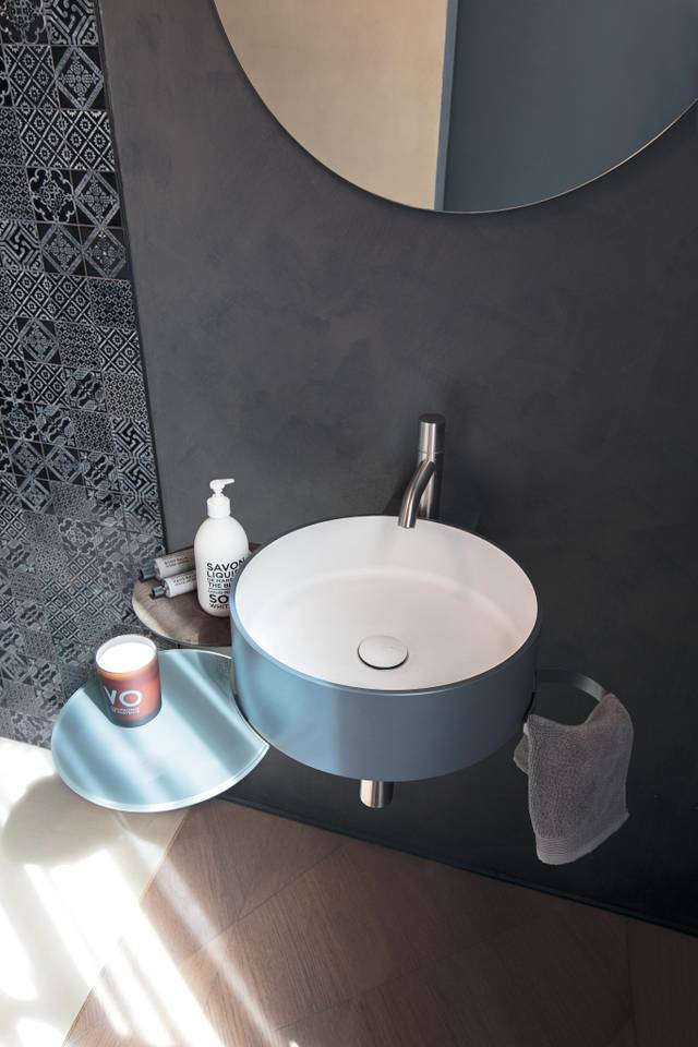 lavabo per bagno sospeso a parete | Lavabo Cellule | LAGO