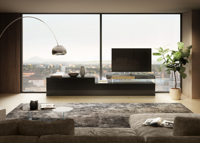 design TV unit black | Air  Tv Unit | LAGO