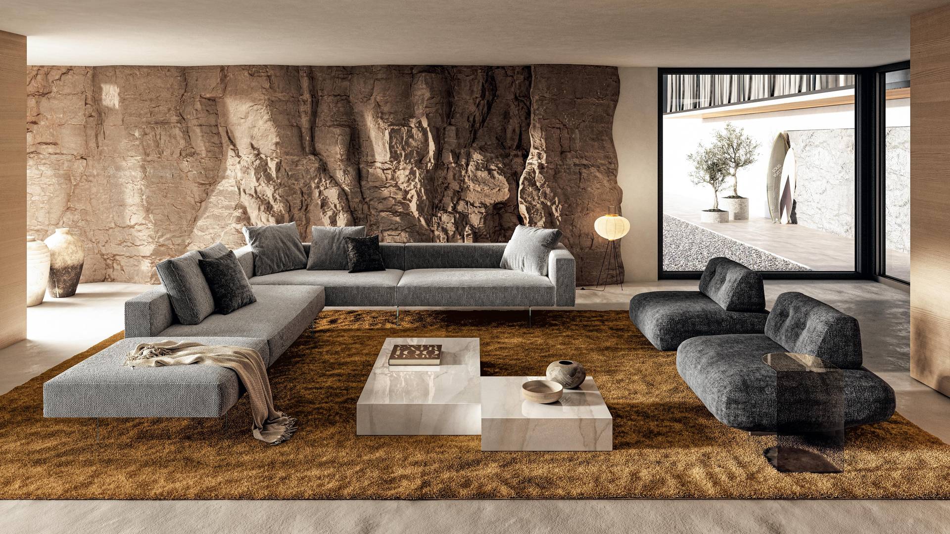 sofá esquinero modular para salón moderno | Sofá Air | LAGO
