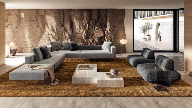 sofá esquinero modular para salón moderno | Sofá Air | LAGO